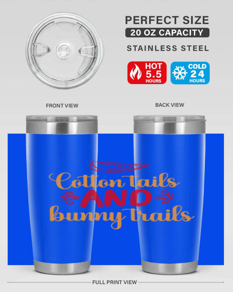 Cotton tails and bunny trails 111#- spring- Tumbler