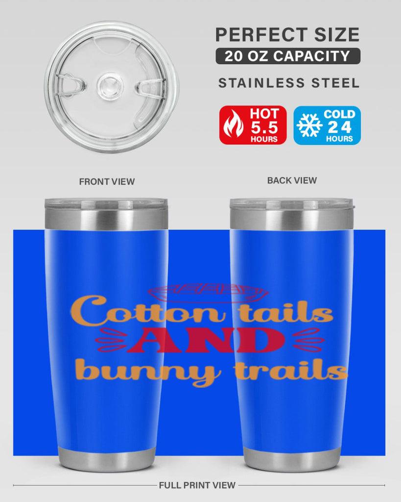 Cotton tails and bunny trails 112#- spring- Tumbler