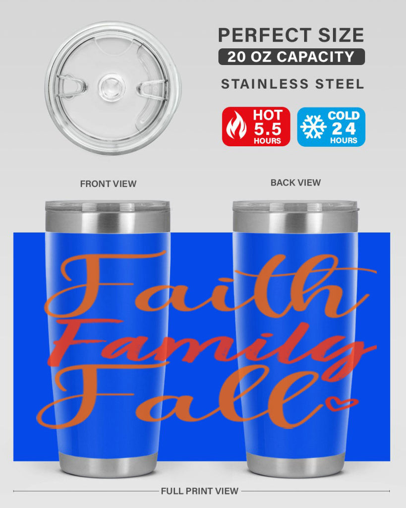 Faith Family Fall Design 81#- fall- Tumbler