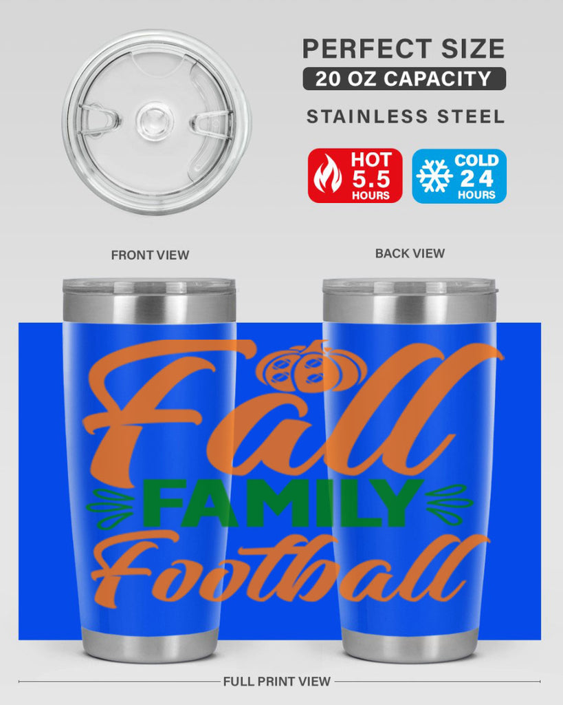 Fall Family Football 98#- fall- Tumbler