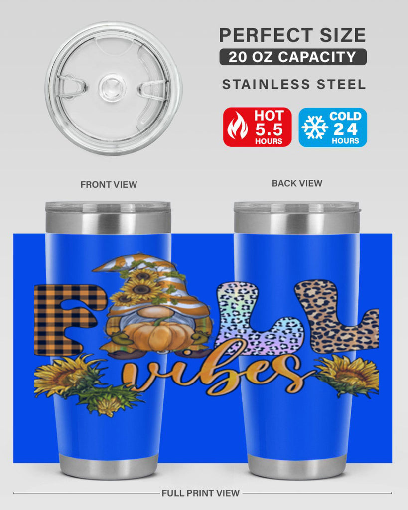 FallVibesFallGnome 164#- fall- Tumbler