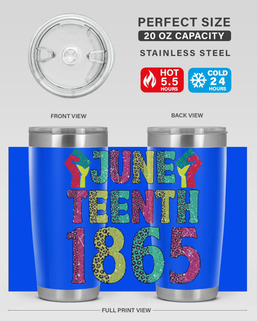 Fist Juneteenth Since 1865 Design Png 10#- Juneteenth- tumbler