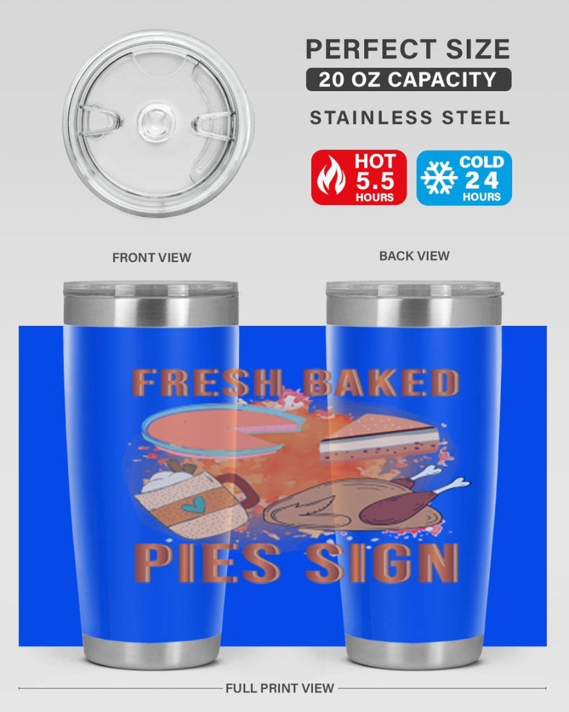 Fresh Baked Pies Sign 187#- fall- Tumbler