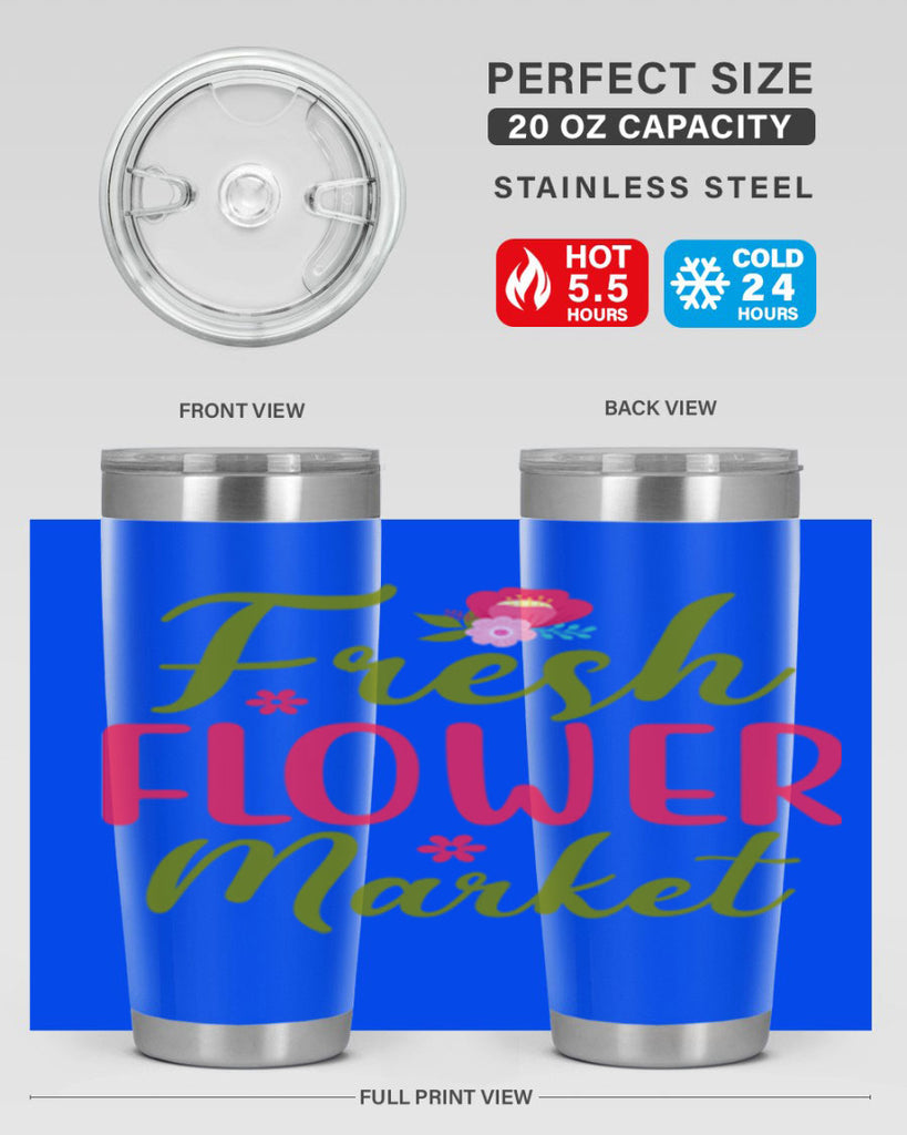 Fresh Flower Market 144#- spring- Tumbler