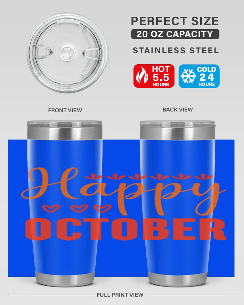 Happy October Design 237#- fall- Tumbler