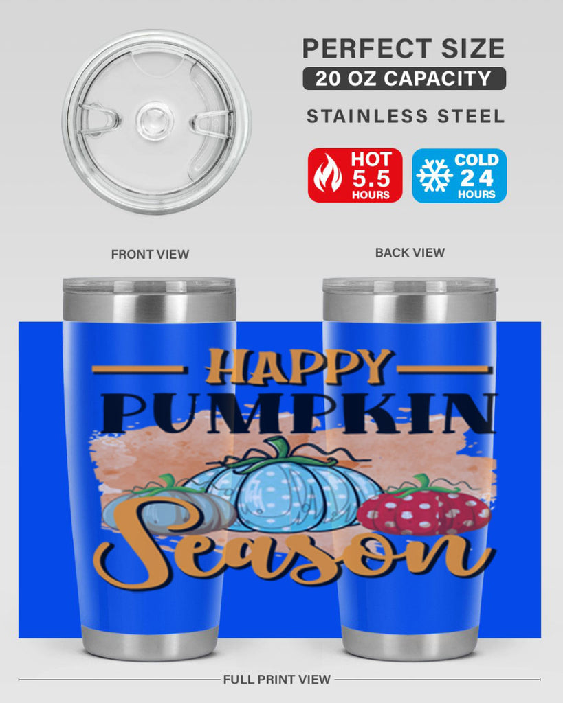 Happy pumpkin season 240#- fall- Tumbler