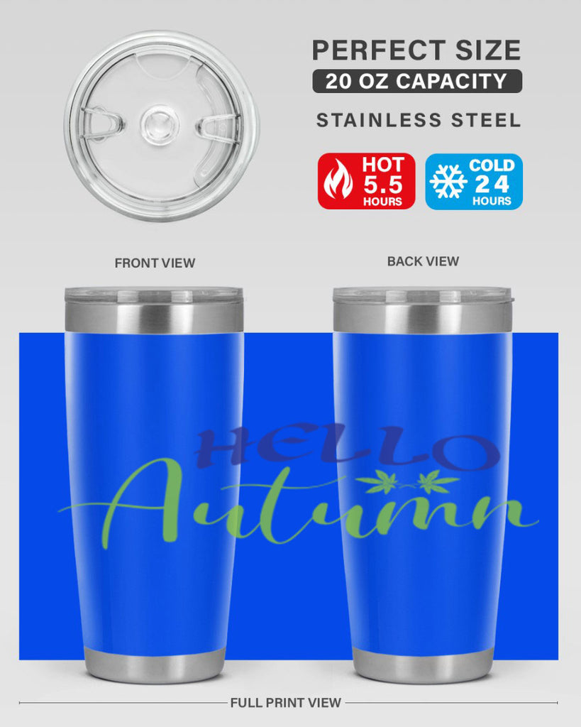 Hello Autumn 271#- fall- Tumbler