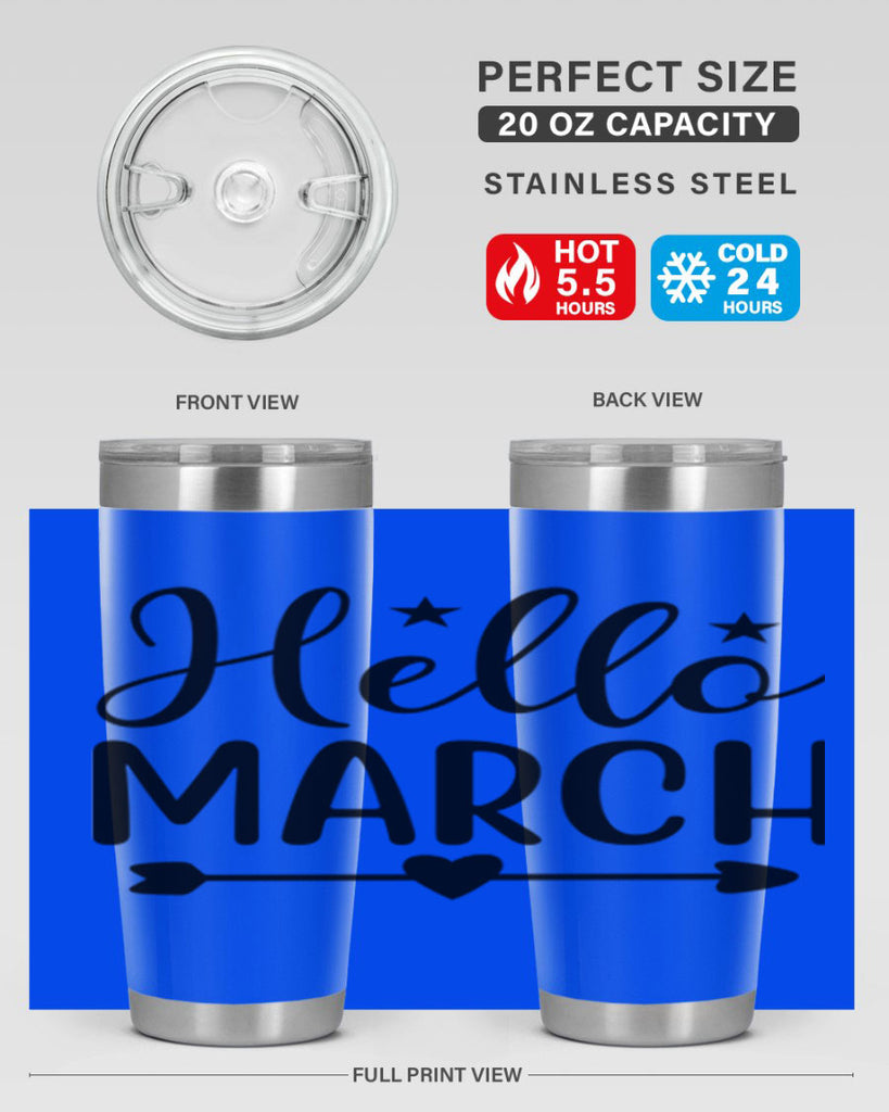 Hello March 184#- spring- Tumbler