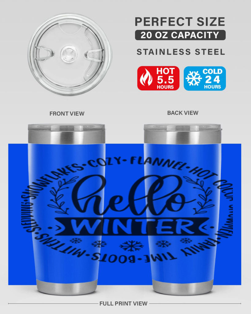 Hello Winter 163#- winter- Tumbler