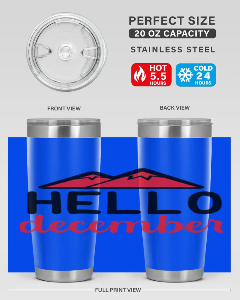 Hello december 160#- winter- Tumbler