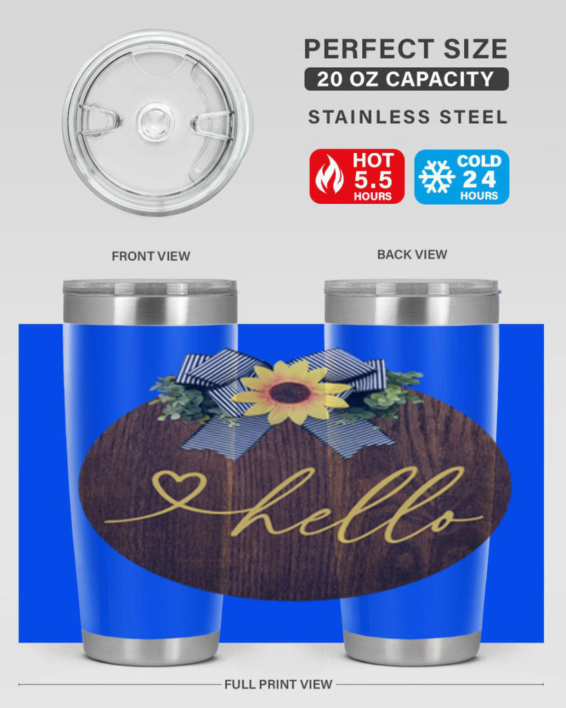 Hello heart Mockup182#- spring- Tumbler