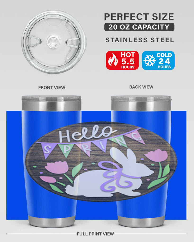 Hello spring bunny Mockup190#- spring- Tumbler
