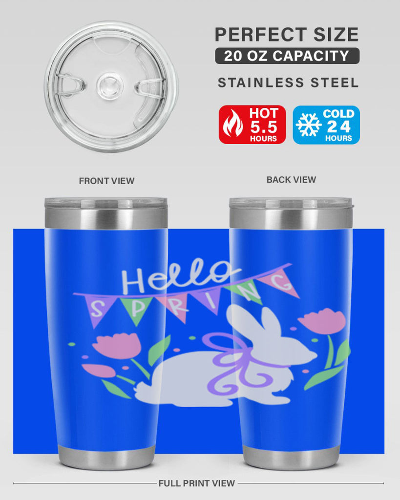 Hello spring bunny193#- spring- Tumbler
