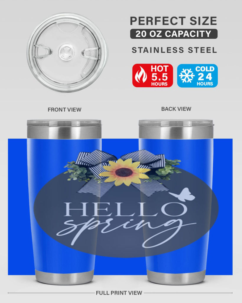 Hello spring butterfly Mockup194#- spring- Tumbler