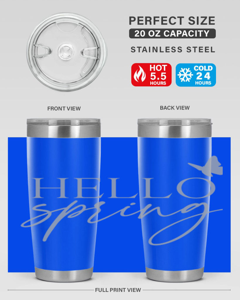 Hello spring butterfly195#- spring- Tumbler