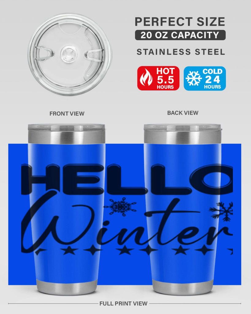 Hello winter 183#- winter- Tumbler