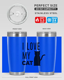 I Love My Cat Style 57#- cat- Tumbler