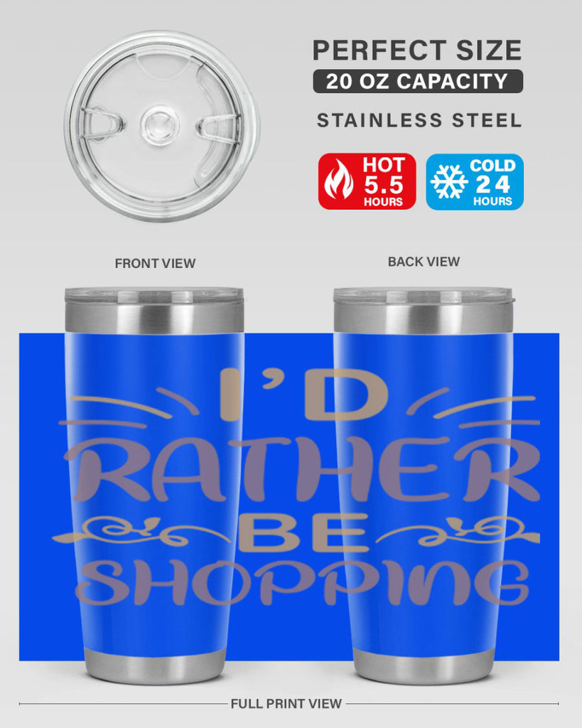 Id Rather Be Shopping 109#- fashion- Cotton Tank