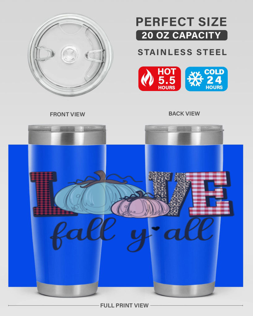 Love Fall Yall 409#- fall- Tumbler