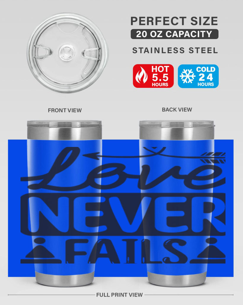 Love never fails 317#- winter- Tumbler