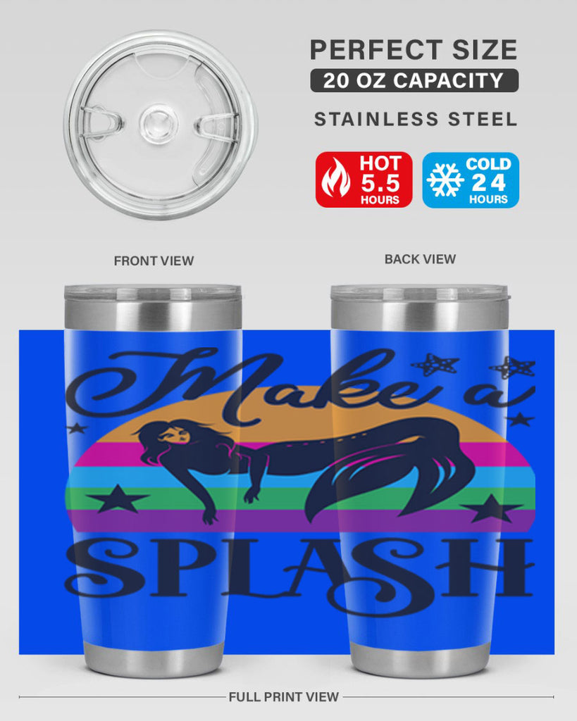 Make a splash 313#- mermaid- Tumbler