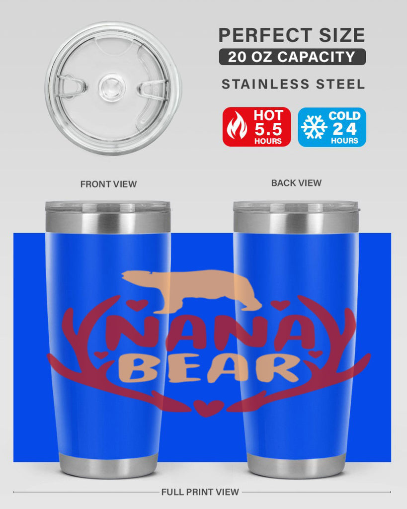 Nana bear 12#- grandma - nana- Tumbler