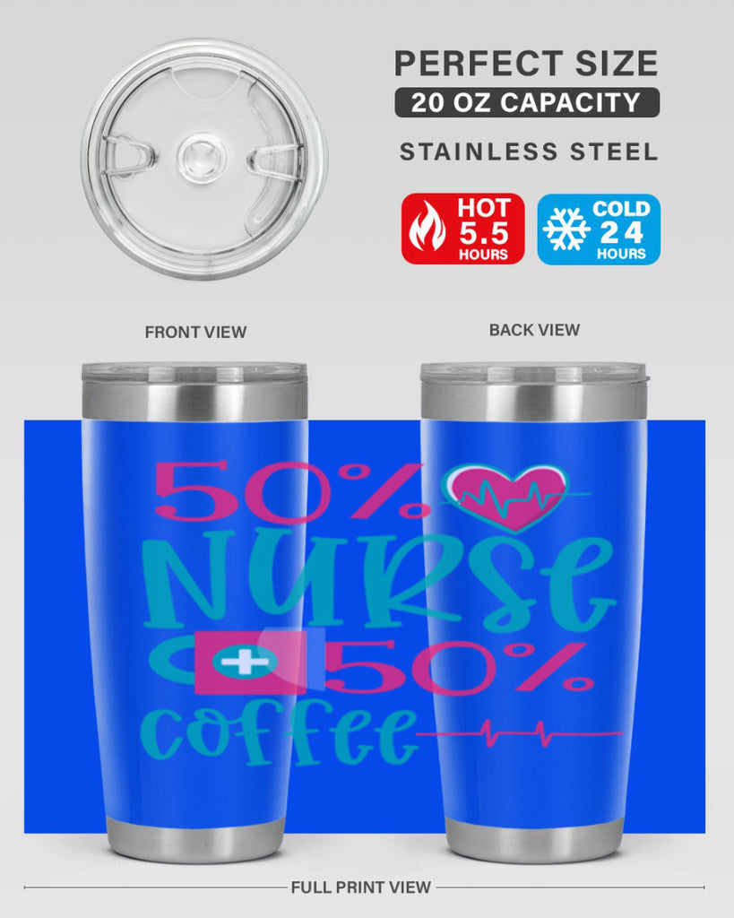Percent Nurse Percent Coffee Style 395#- nurse- tumbler
