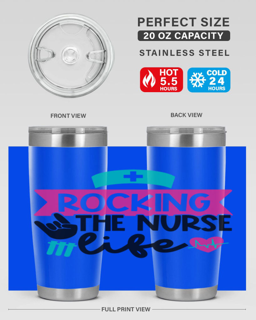 Rocking The Nurse Life Style Style 54#- nurse- tumbler