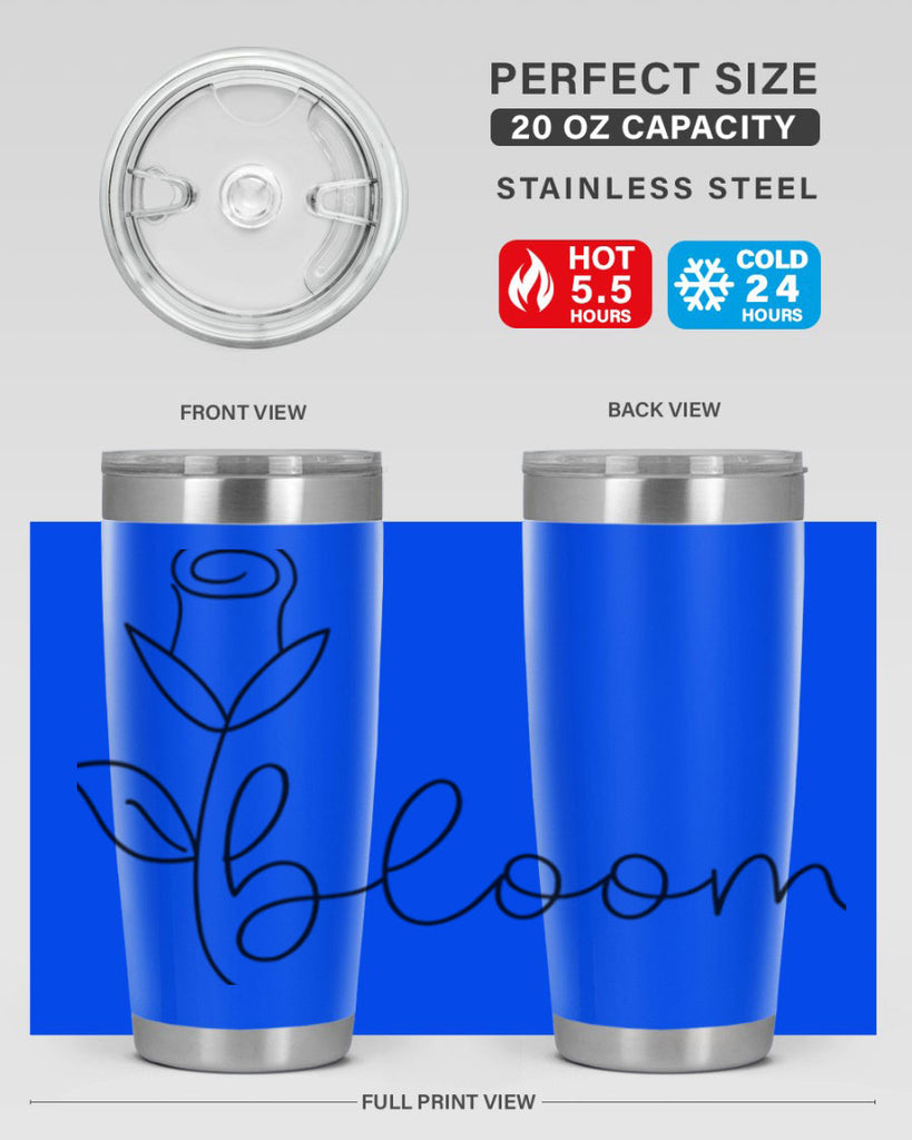 Rosebud line bloom400#- spring- Tumbler