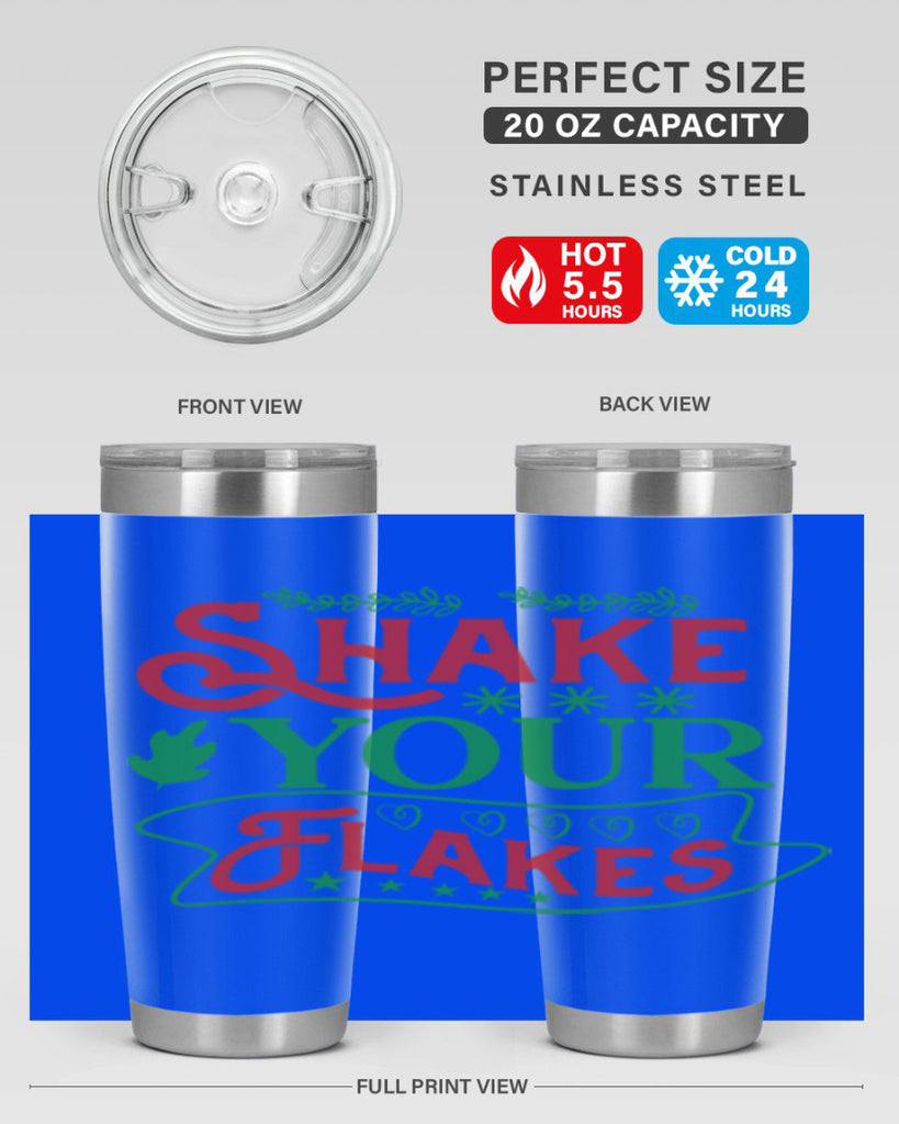 Shake Your Flakes 358#- winter- Tumbler