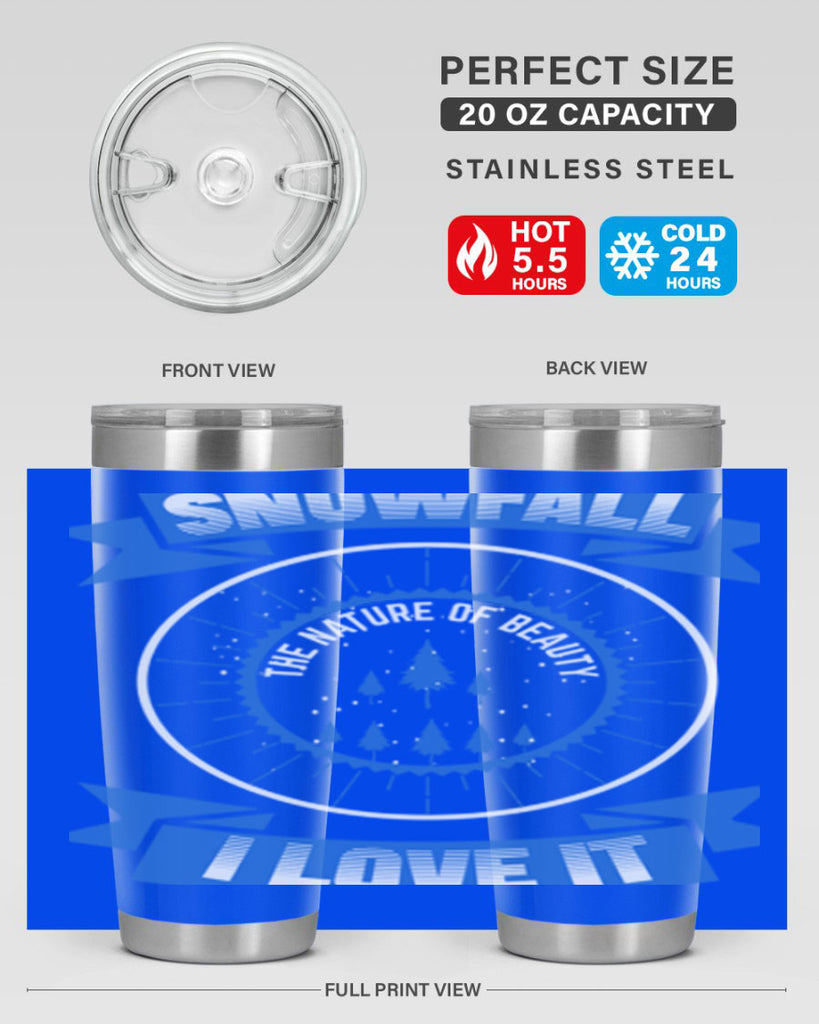 Snowfall Winter 373#- winter- Tumbler