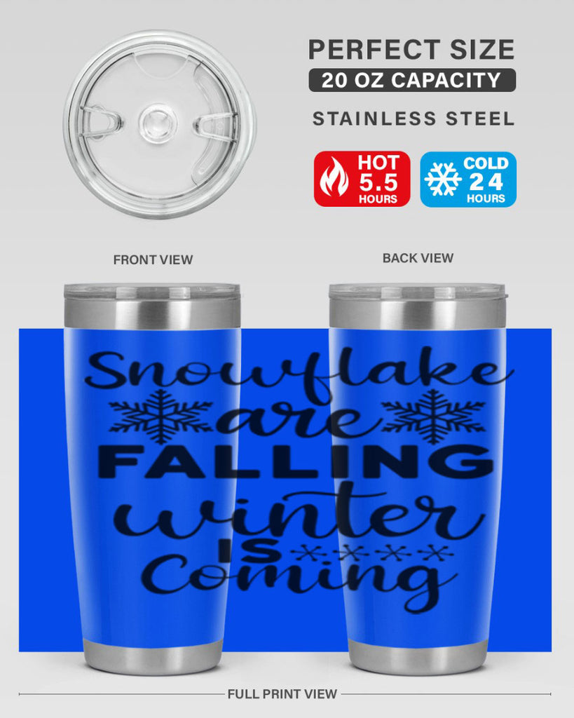 Snowflake Are Falling Winter Is 375#- winter- Tumbler