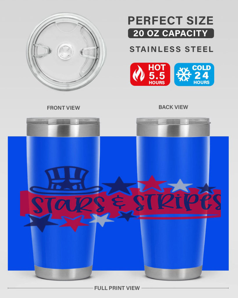 Stars Stripes Style 175#- Fourt Of July- Tumbler