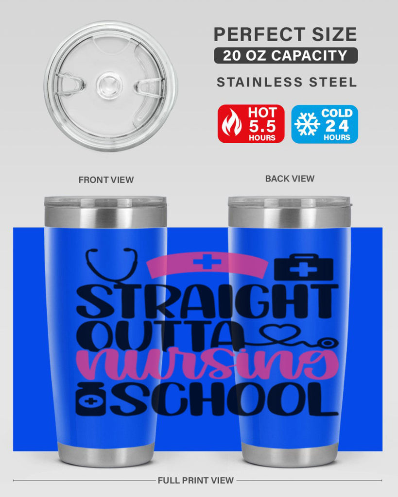 Straight Outta Nursing Style Style 26#- nurse- tumbler