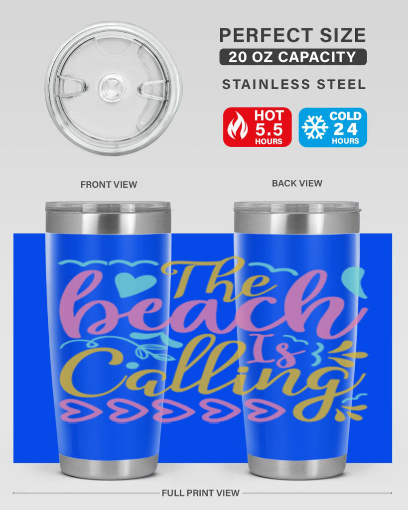 The beach is calling Style 1#- summer- Tumbler