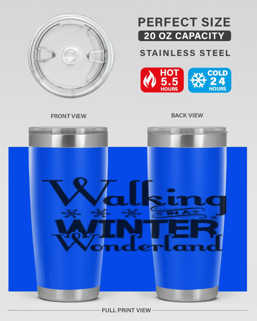 Walking in a Winter Wonderland 437#- winter- Tumbler