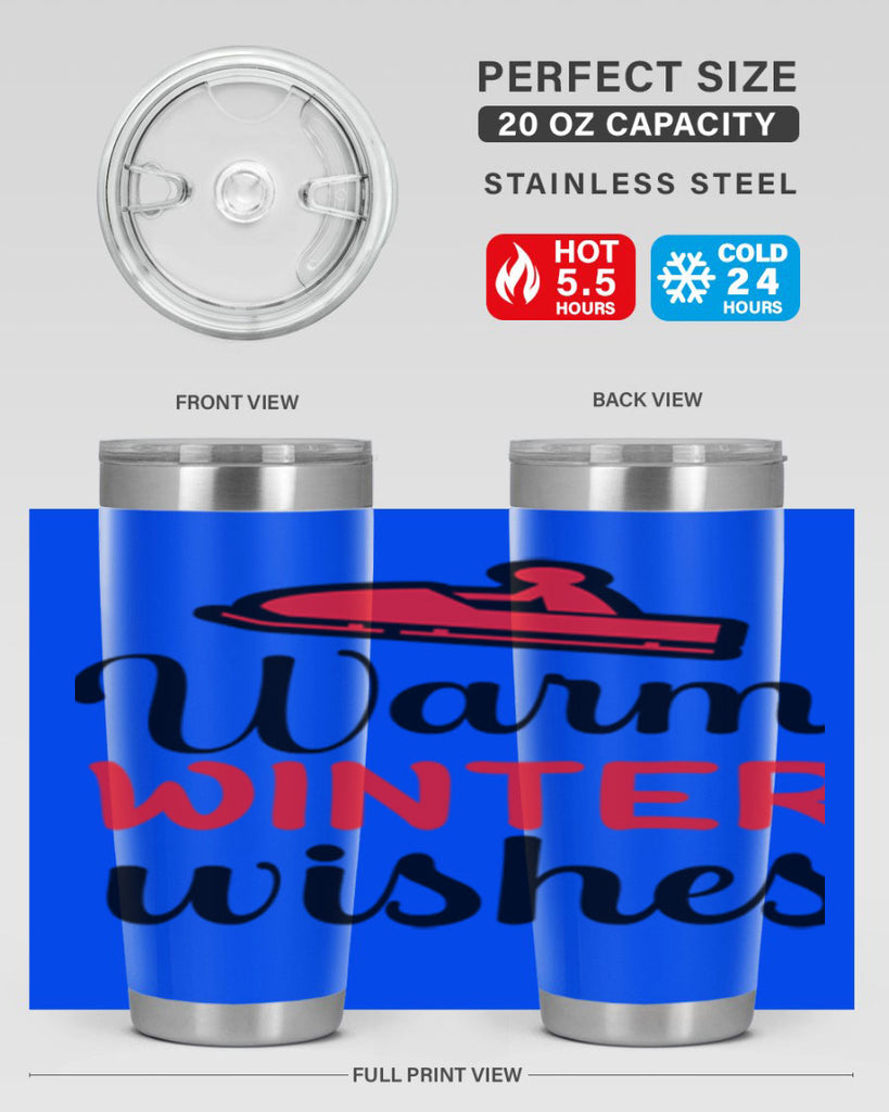 Warm winter wishes 452#- winter- Tumbler
