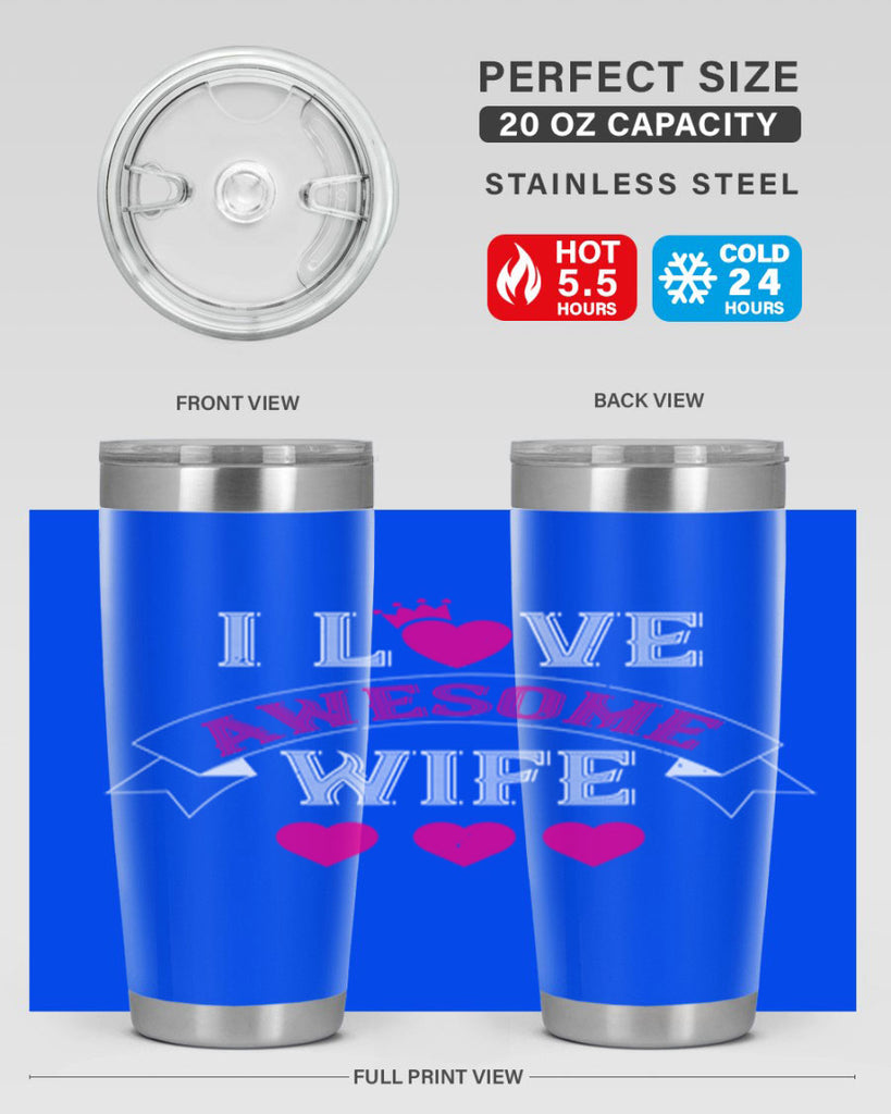 i love awesome wife 57#- valentines day- Tumbler