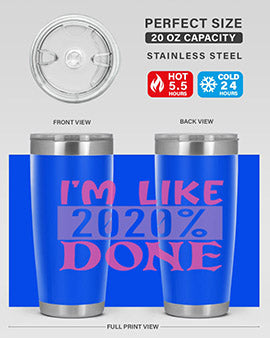 im like done Style 50#- corona virus- Tumbler