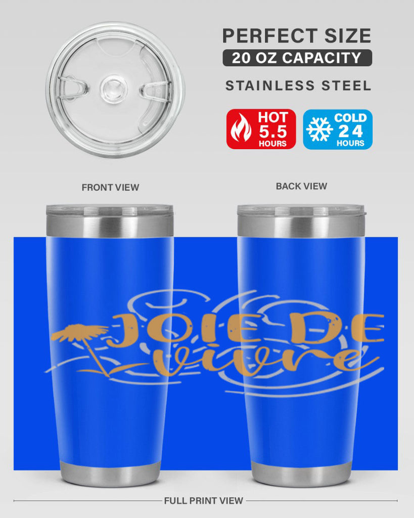 joie de vivre 57#- mardi gras- Tumbler