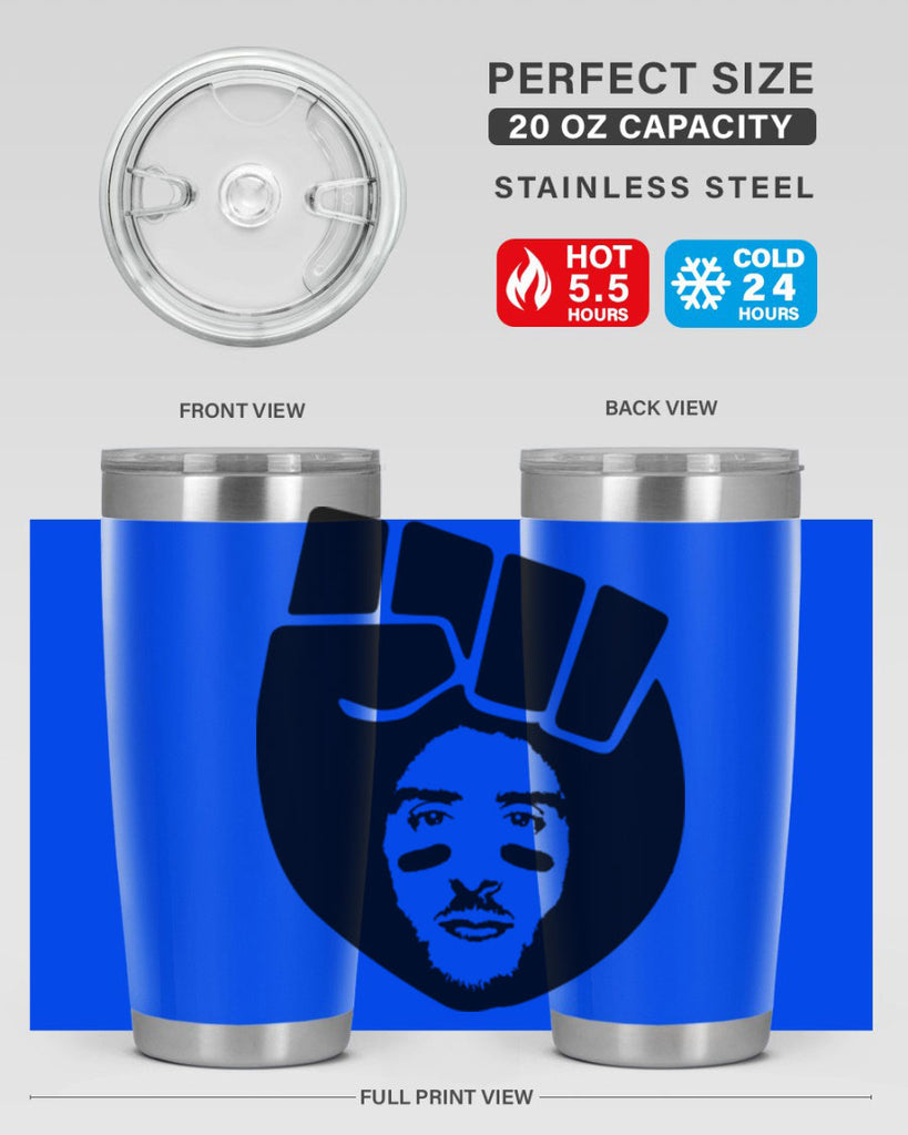 kaepernick fist hair 22#- black men - boys- tumbler
