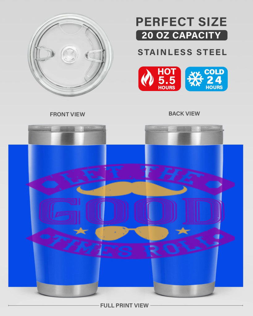let the good times roll 52#- mardi gras- Tumbler