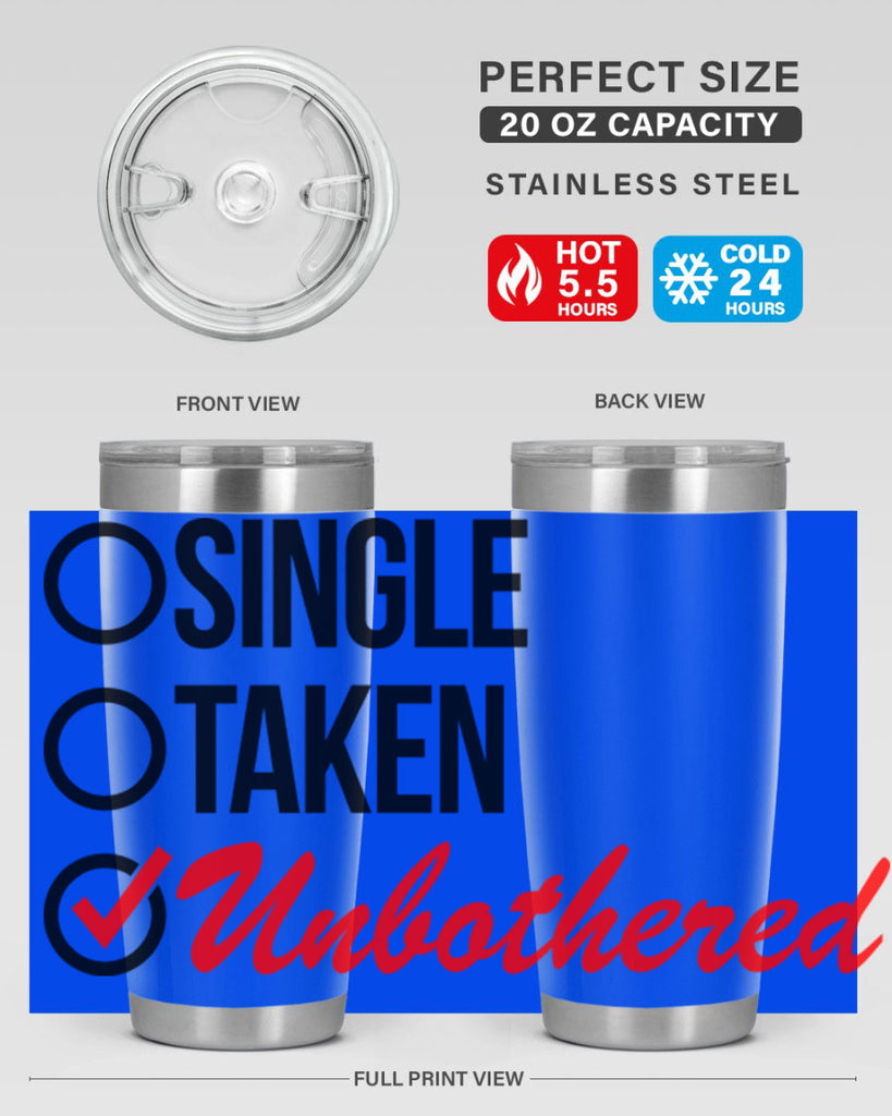 single taken unbothered 35#- black words phrases- Cotton Tank