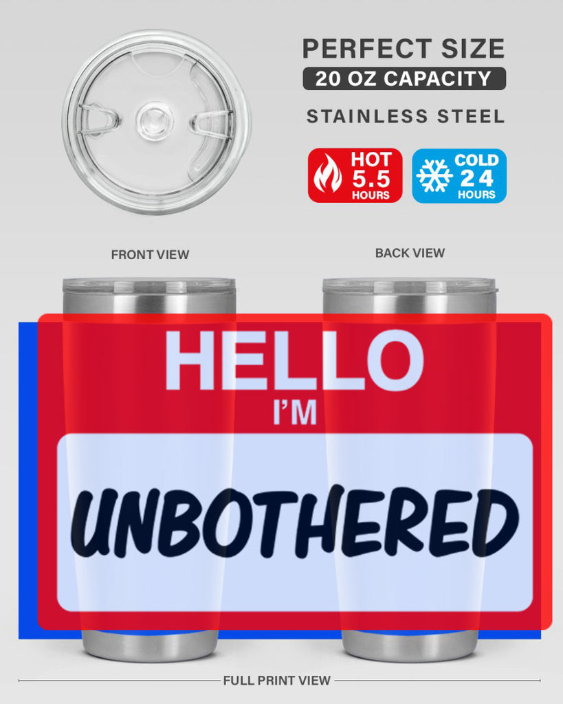 unbothered 14#- black words phrases- Cotton Tank