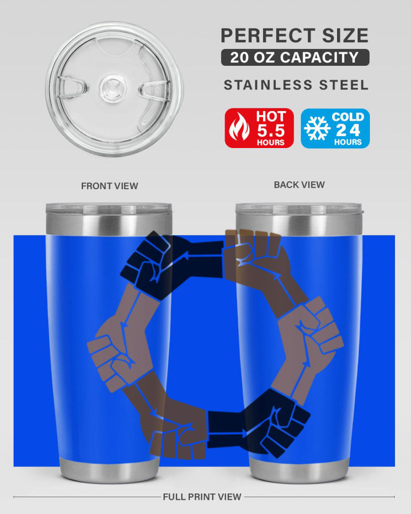 united black power fists 13#- black words phrases- Cotton Tank