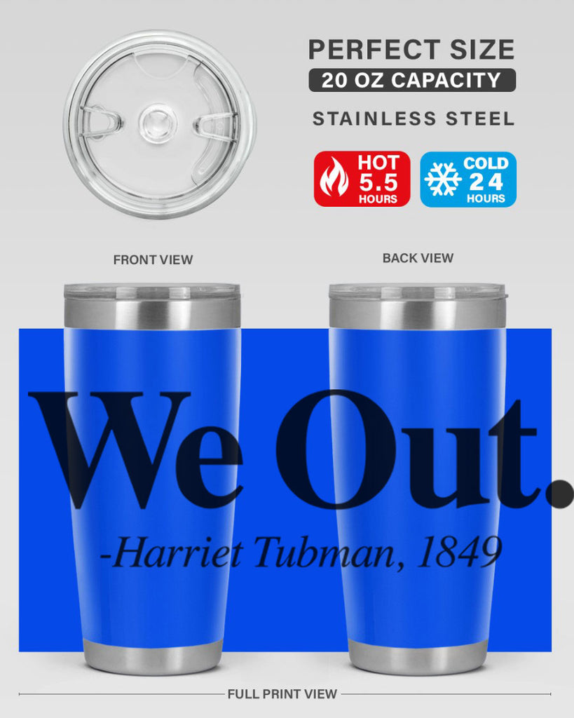 we out harriet tubman 12#- black words phrases- Cotton Tank