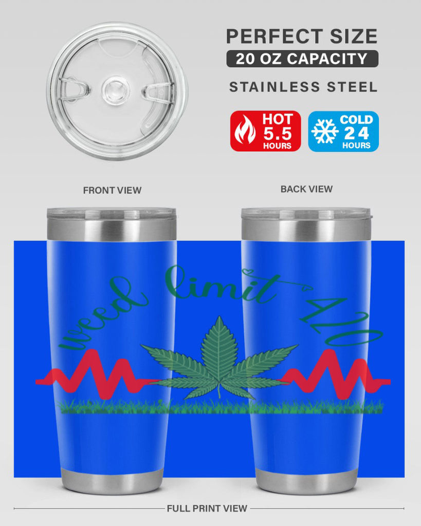weed limit 420 cannabis hearbeat 291#- marijuana- Tumbler