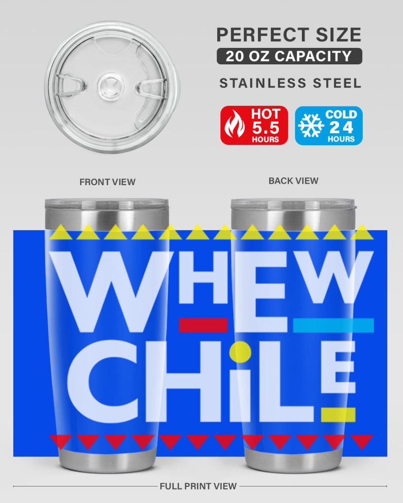 whew chile 11#- black words phrases- Cotton Tank