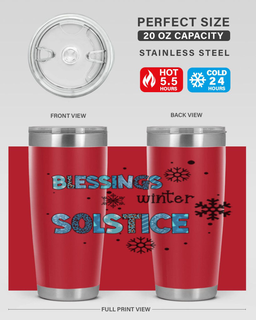 Blessings winter solstice 25#- winter- Tumbler