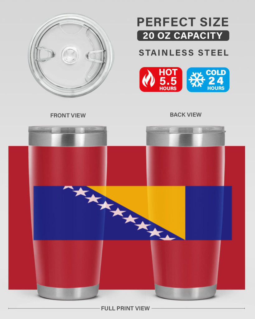 Bosnia and Herzegovina 176#- world flags- Tumbler